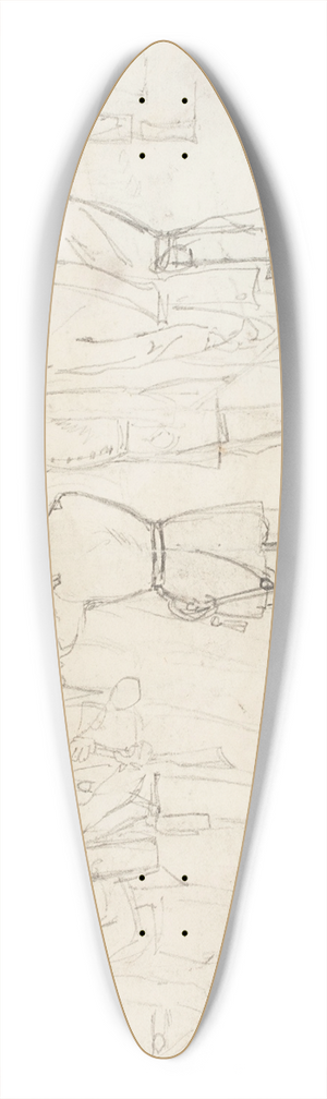 Winslow Homer - Col. Dwight Inspecting His Regiment 39.3 inch art pintail longboard deck