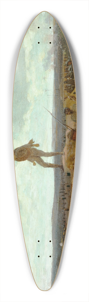 Winslow Homer - Defiance; Inviting a Shot Before Petersburg 39.3 inch art pintail longboard deck