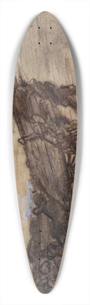 Winslow Homer - Fishermen Beaching a Boat, Cullercoats, England 39.3 inch art pintail longboard deck