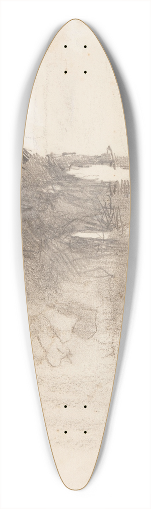 Winslow Homer - Fishermen in Oilskins, Cullercoats, England 39.3 inch art pintail longboard deck