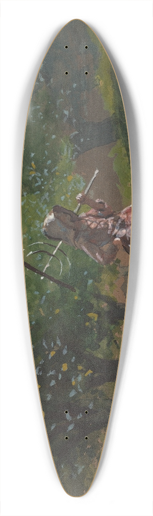 Winslow Homer - Girl with Hay Rake 39.3 inch art pintail longboard deck