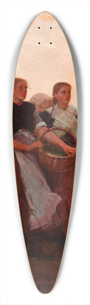 Winslow Homer - Hark! The Lark 39.3 inch art pintail longboard deck