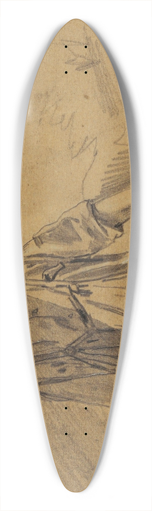 Winslow Homer - Haymaking 39.3 inch art pintail longboard deck