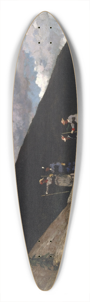 Winslow Homer - In the Mountains 39.3 inch art pintail longboard deck