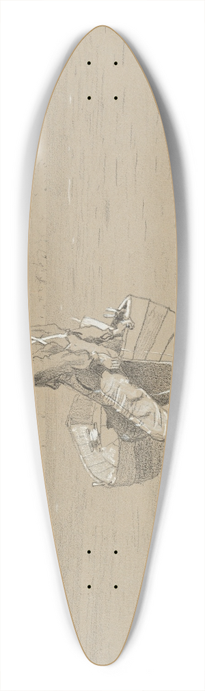 Winslow Homer - Looking Out 39.3 inch art pintail longboard deck