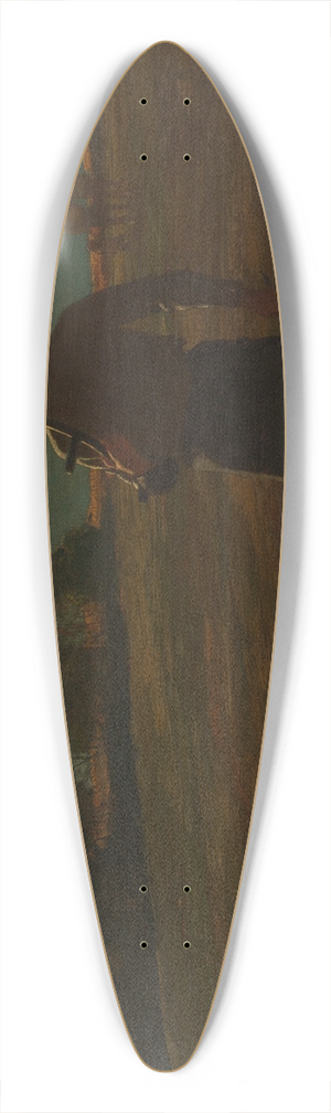 Winslow Homer - Man with a Scythe 39.3 inch art pintail longboard deck