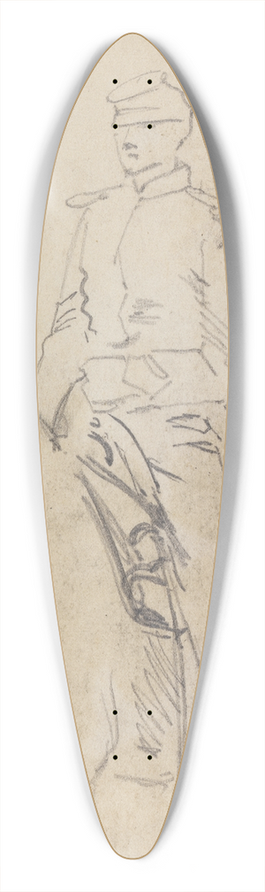 Winslow Homer - Mounted Cavalry Officer 39.3 inch art pintail longboard deck