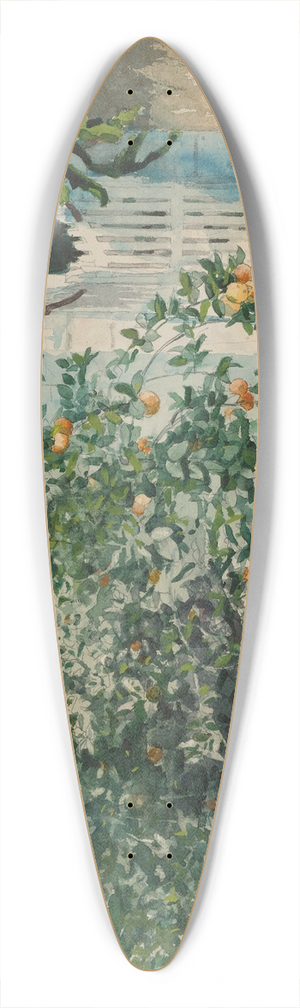Winslow Homer - Orange Trees And Gate 39.3 inch art pintail longboard deck