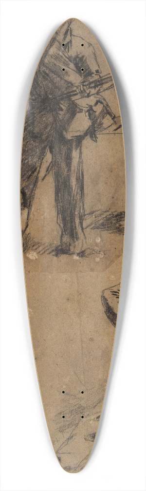 Winslow Homer - Studies of Soldiers 39.3 inch art pintail longboard deck