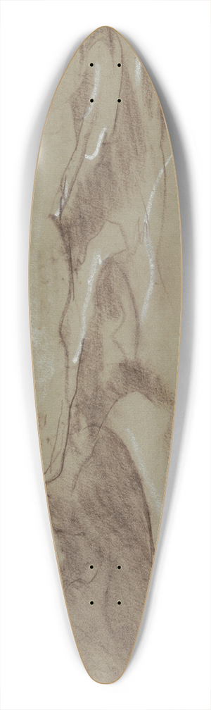 Winslow Homer - Swells in the Ocean 39.3 inch art pintail longboard deck