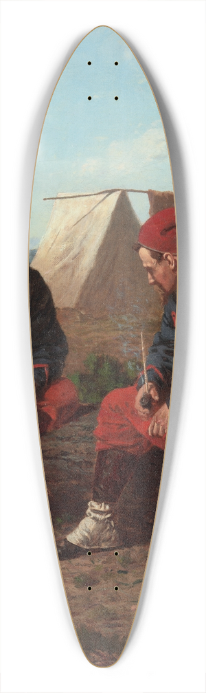 Winslow Homer - The Brierwood Pipe 39.3 inch art pintail longboard deck