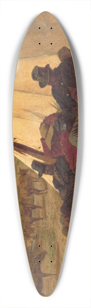 Winslow Homer - The Bright Side 39.3 inch art pintail longboard deck