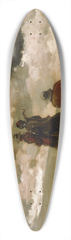 Winslow Homer - To the Rescue 39.3 inch art pintail longboard deck
