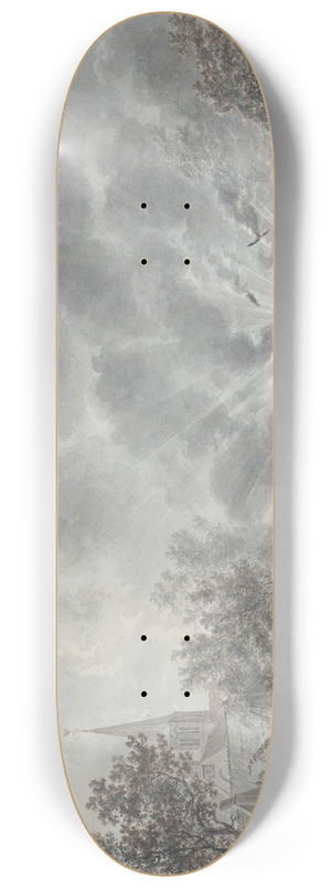 Dirk Langendijk - An Explosion near a Village 8.25 inch art skate deck Dirk Langendijk - An Explosion near a Village 8.25 inch art skate deck
