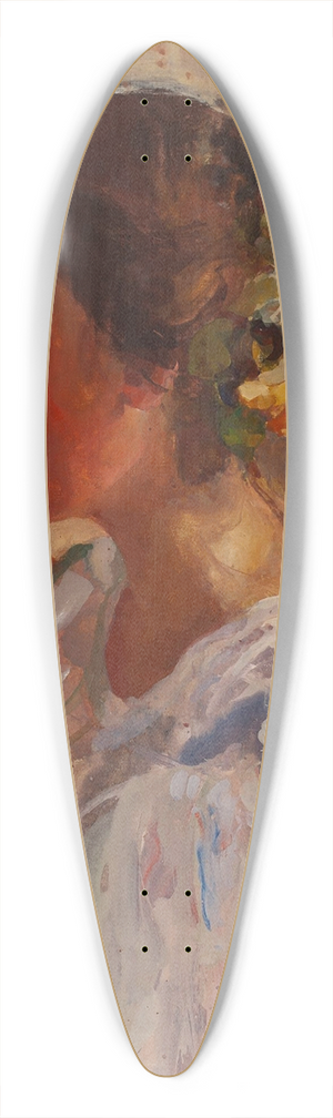 Witold Wojtkiewicz - Portrait of Liza Pareska 39.3 inch art pintail longboard deck Witold Wojtkiewicz - Portrait of Liza Pareska 39.3 inch art pintail longboard deck