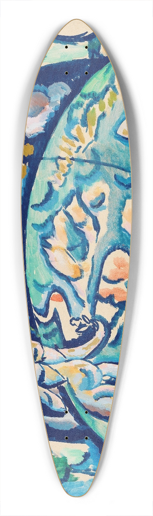 Wladimir Baranoff-Rossin - Adam et Eve 39.3 inch art pintail longboard deck