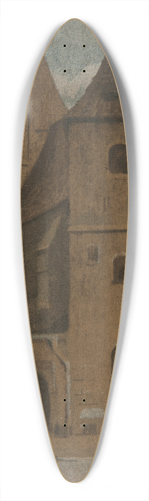Wodzimierz Bocki - St. Marks Church 39.3 inch art pintail longboard deck
