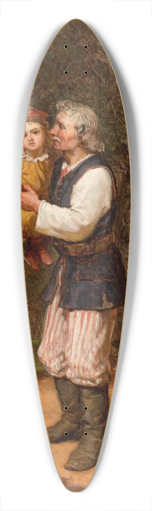 Wojciech Gerson - Gardener and a Little Colonel 39.3 inch art pintail longboard deck
