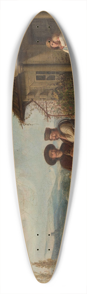Wojciech Gerson - In front of a manor house 39.3 inch art pintail longboard deck