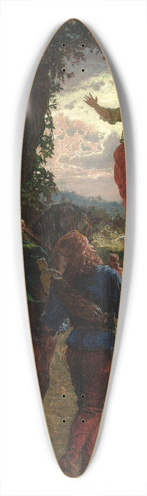 Wojciech Gerson - Veit Stoss on the way to Nuremberg 39.3 inch art pintail longboard deck