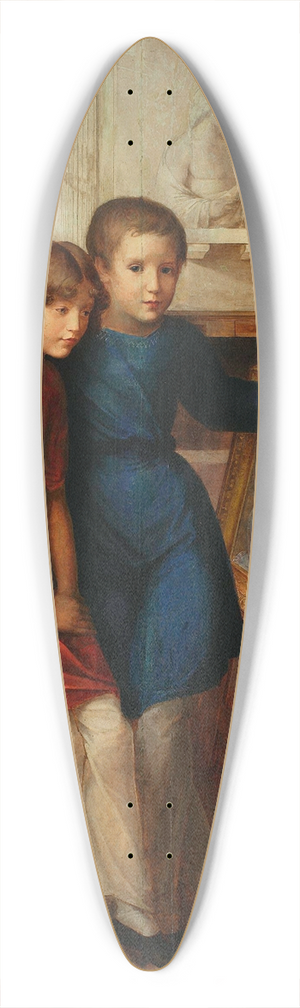 Wojciech Korneli Stattler - Portrait of Alfred Potocki and Adam Potocki 39.3 inch art pintail longboard deck
