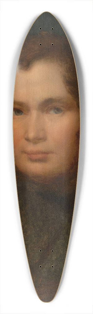 Wojciech Korneli Stattler - Self-Portrait 39.3 inch art pintail longboard deck