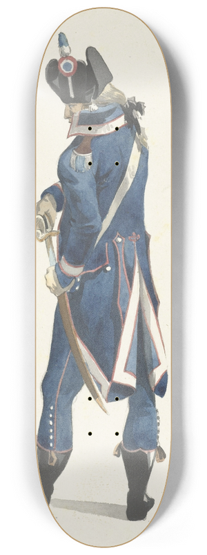Dirk Langendijk - Militair die zijn sabel trekt 8.25 inch art skate deck