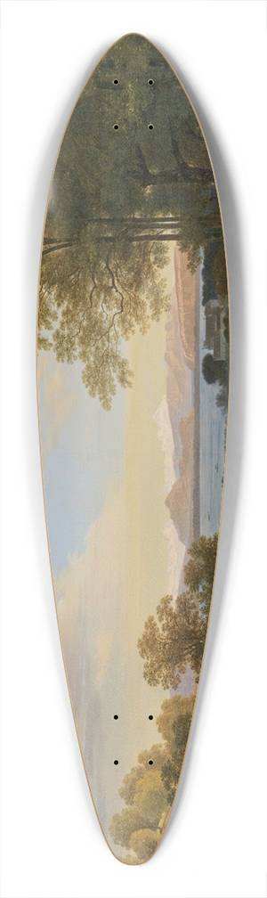 Wolfgang Adam Tpffer - View Of Lake Geneva And The Mont-Blanc Massif, From The Heights Of Chambsy, Behind The House Of The Empress Josphine 39.3 inch art pintail longboard deck
