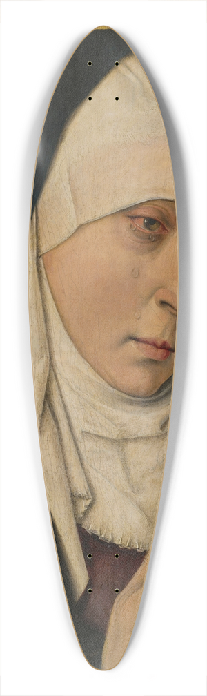 Workshop of Dieric Bouts - Mater Dolorosa (Sorrowing Virgin) 39.3 inch art pintail longboard deck Workshop of Dieric Bouts - Mater Dolorosa (Sorrowing Virgin) 39.3 inch art pintail longboard deck