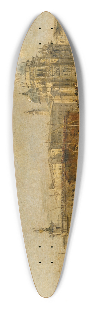 Workshop of Francesco Guardi - Venice; The Dogana and Santa Maria della Salute 39.3 inch art pintail longboard deck