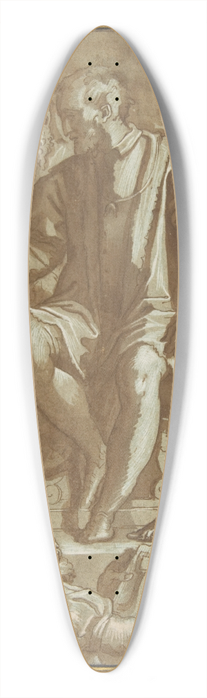 Workshop of Giorgio Vasari - Grand Duke Cosimo I of Tuscany Surrounded by his Artists. 39.3 inch art pintail longboard deck
