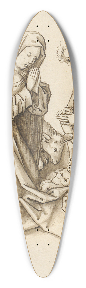 Workshop of Hans Holbein the elder - Adoration of the Child 39.3 inch art pintail longboard deck Workshop of Hans Holbein the elder - Adoration of the Child 39.3 inch art pintail longboard deck