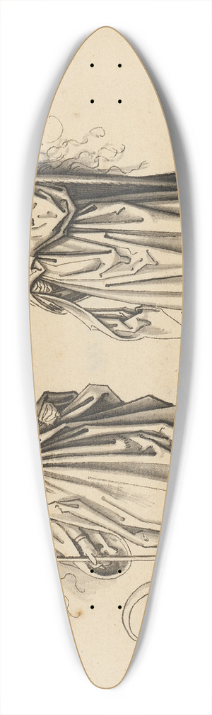 Workshop of Hans Holbein the elder - St. Margarethe and Barbara 39.3 inch art pintail longboard deck