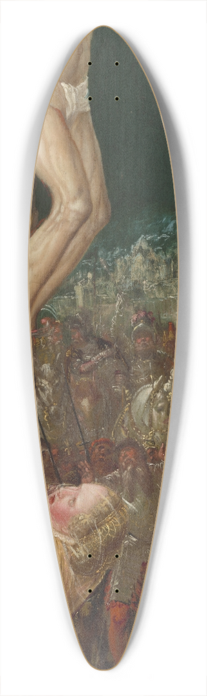 Workshop of Hans Mielich - The Crucifixion 39.3 inch art pintail longboard deck