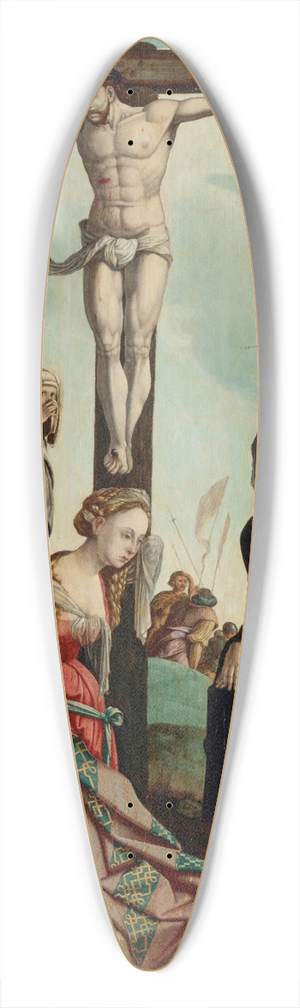 Workshop of Jan van Scorel - The Crucifixion 39.3 inch art pintail longboard deck