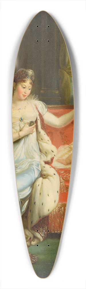 Workshop of Joseph Franque - Empress marie-louise watching over the Roi de Rome asleep 39.3 inch art pintail longboard deck