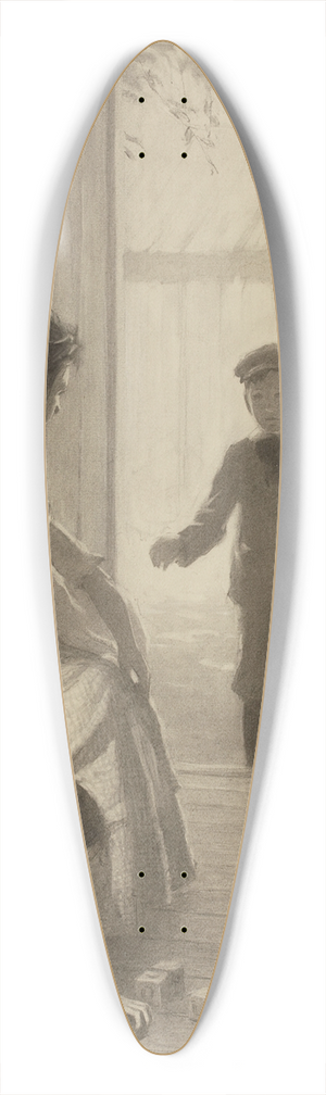Worth Brehm - Playtime 39.3 inch art pintail longboard deck
