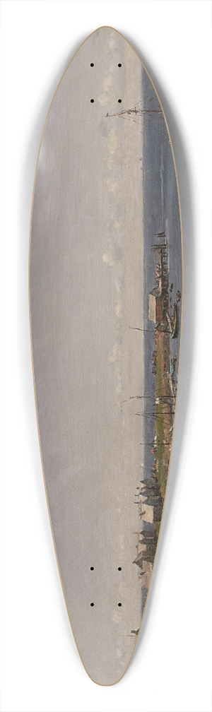 Worthington Whittredge - Off Seconnet, Rhode Island 39.3 inch art pintail longboard deck