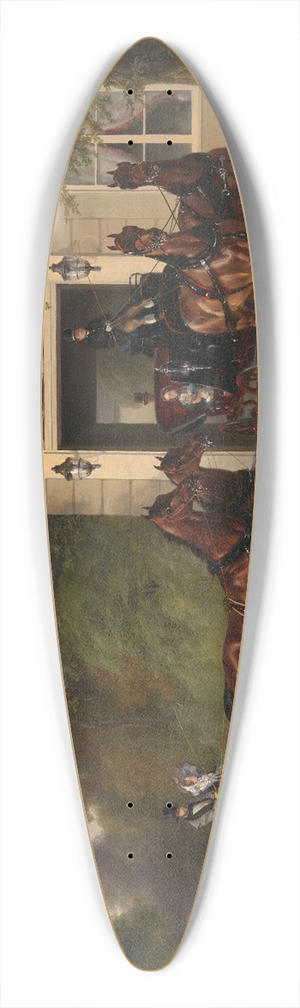 Wouterus Verschuur - August Belmont and Isabel Perry 39.3 inch art pintail longboard deck