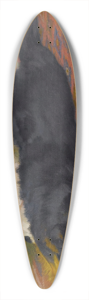 Wright Barker - The Two Friends 39.3 inch art pintail longboard deck