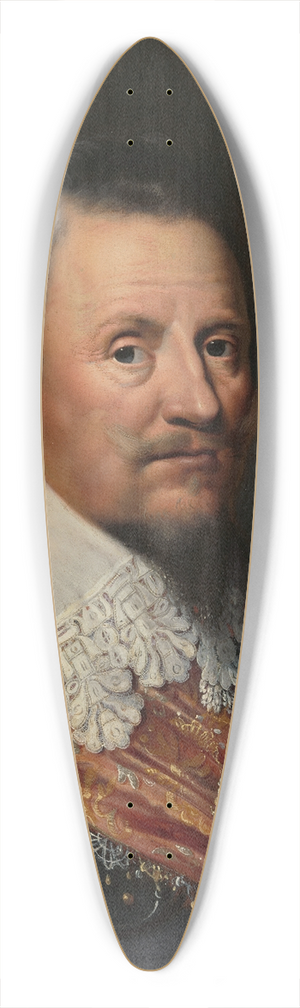Wybrand de Geest - Portrait of Ernst Casimir I (1573-1632), Count of Nassau-Dietz 39.3 inch art pintail longboard deck