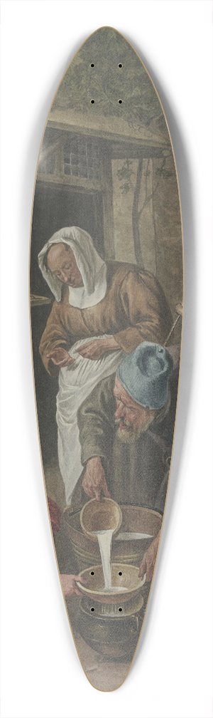 Wybrand Hendriks - The milk seller 39.3 inch art pintail longboard deck
