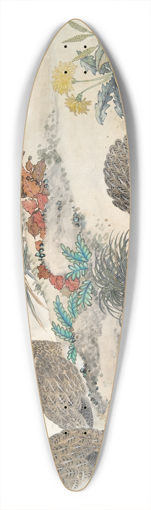 Xu Yang - EverlastingContentment 39.3 inch art pintail longboard deck