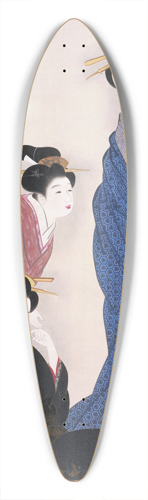 Yamaguchi Soken - Wives of Merchants 39.3 inch art pintail longboard deck