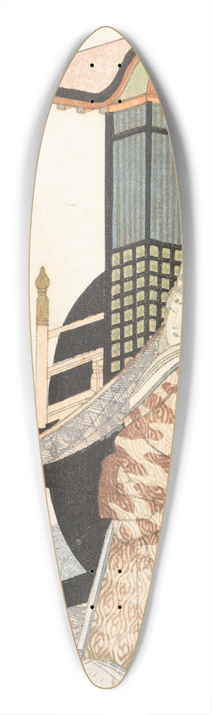 Yashima Gakutei - Untitled 39.3 inch art pintail longboard deck