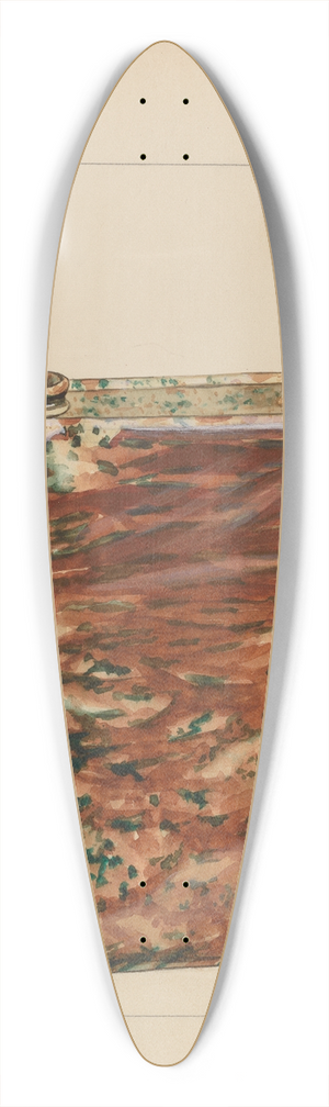 Yolande Delasser - Book Bottle 39.3 inch art pintail longboard deck