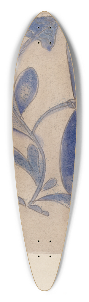 Yolande Delasser - Crock 39.3 inch art pintail longboard deck