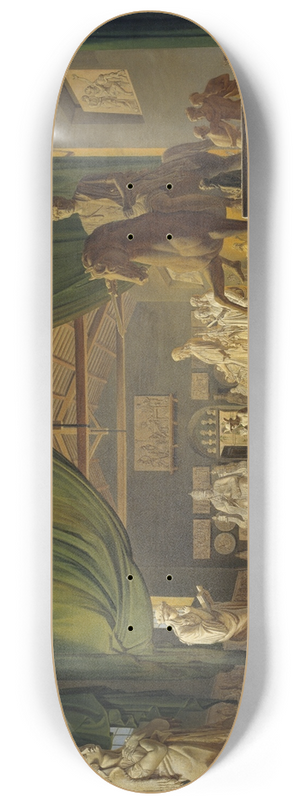 Ditlev Martens - Pope Leo XII Visiting Thorvaldsens Studios In The Piazza Barberini, 18 October 1896 8.25 inch art skate deck
