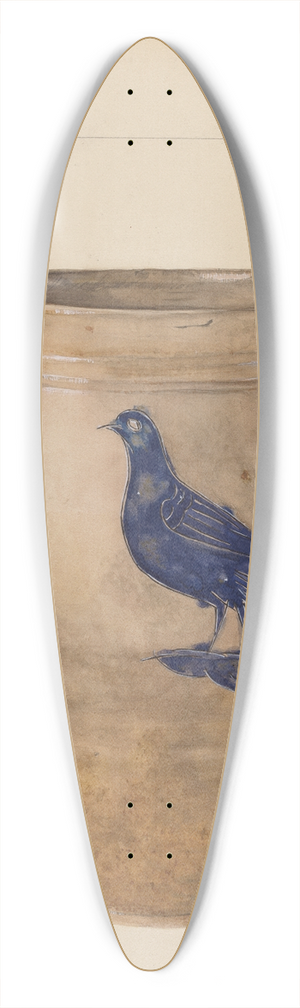 Yolande Delasser - Crock 39.3 inch art pintail longboard deck