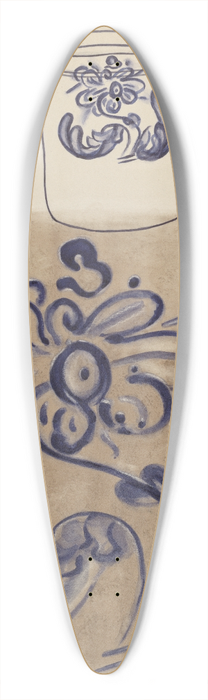 Yolande Delasser - Jar 39.3 inch art pintail longboard deck